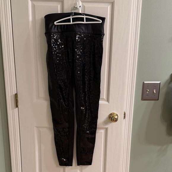 SPANX Pants - SPANX Black Sequin Leggings